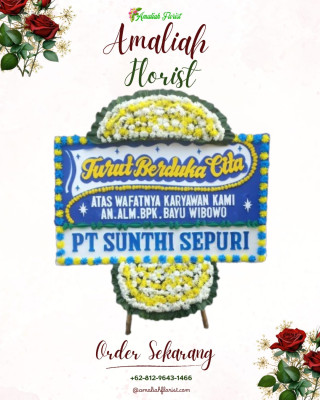 Papan Bunga Duka di Pantoloan Boya